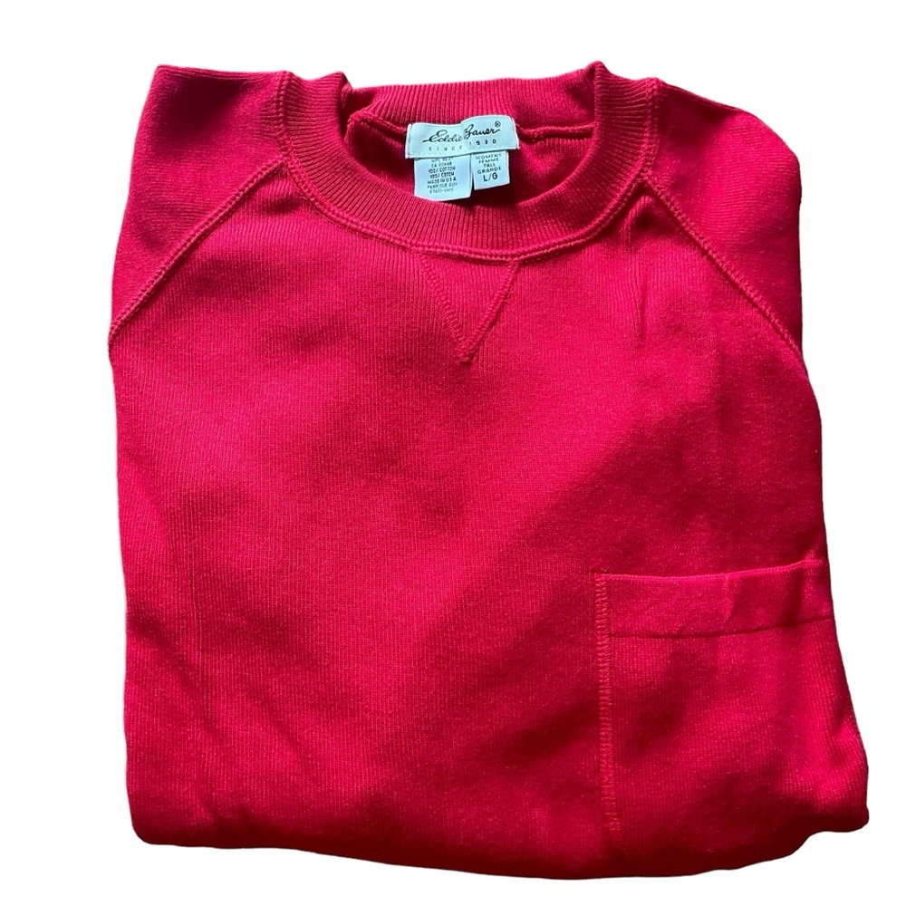 Eddie Bauer Red Long Sleeve Tee